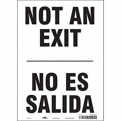 Safety Sign 14 in x 10 in Vinyl
