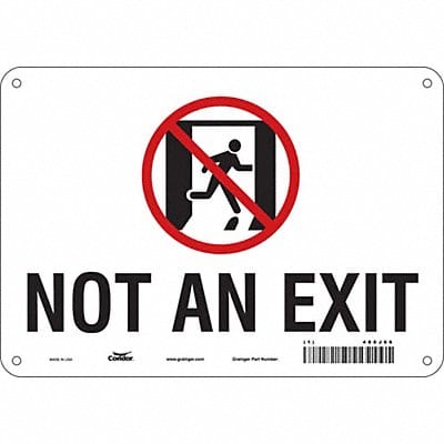 Safety Sign 7 in x 10 in Aluminum