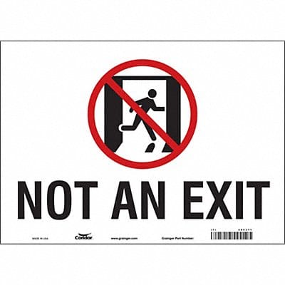 Safety Sign 10 in x 14 in Vinyl
