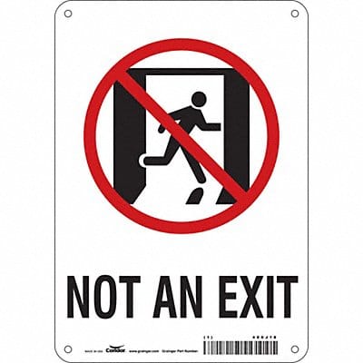 Safety Sign 10 in x 7 in Polyethylene