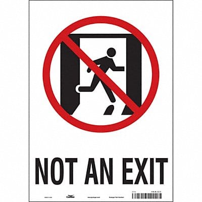 Safety Sign 14 in x 10 in Vinyl