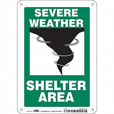 K1737 Safety Sign 10 in x 7 in Aluminum