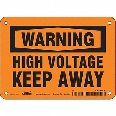 Safety Sign 5 inx7 in Vinyl