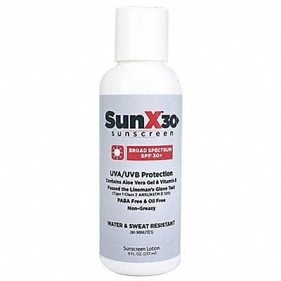 Sunscreen Cream Bottle 8.000 oz.