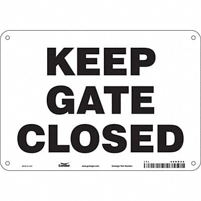 Safety Sign 7 in x 10 in Aluminum