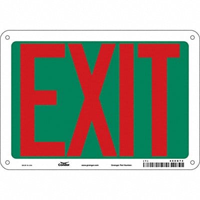 Safety Sign 7 in x 10 in Polyethylene