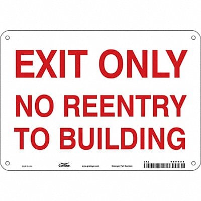 Safety Sign 7 in x 10 in Polyethylene