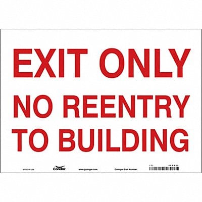 Safety Sign 10 in x 14 in Vinyl