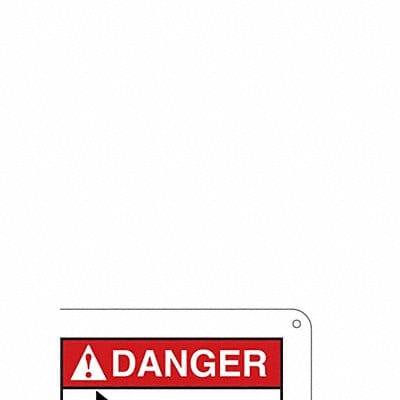 Safety Sign 10 in x 7 in Polyethylene