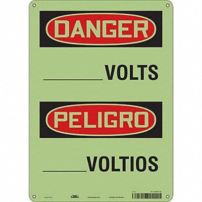 Safety Sign 14 in x 10 in Polyethylene
