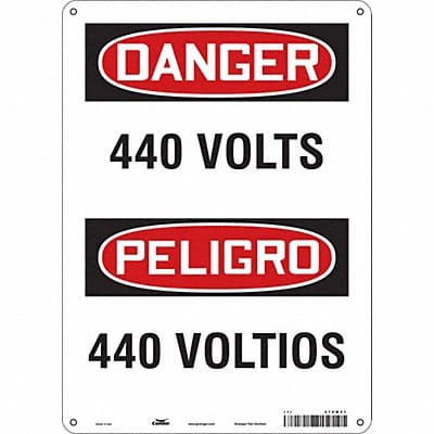 Safety Sign 14 in x 10 in Polyethylene