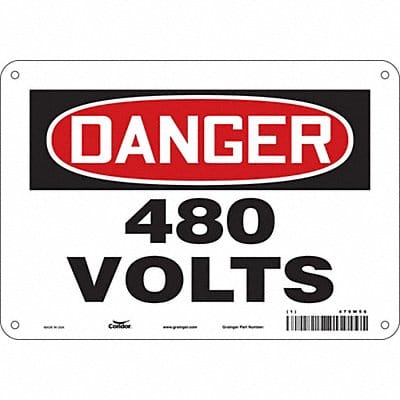 Safety Sign 7 inx10 in Polyethylene