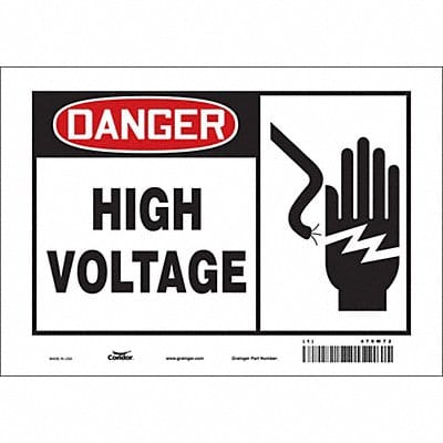 Safety Sign 7 inx10 in Vinyl