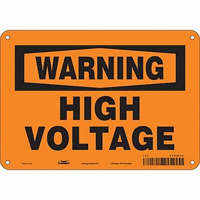 Safety Sign 7 in x 10 in Aluminum