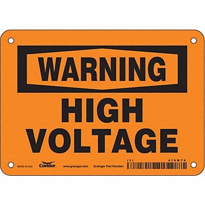 Safety Sign 5 inx7 in Vinyl