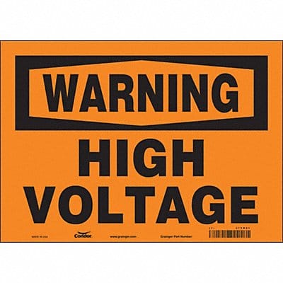 Safety Sign 10 inx14 in Vinyl