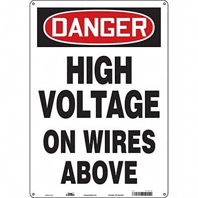 Safety Sign 20 inx14 in Polyethylene