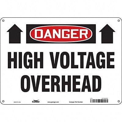 Safety Sign 10 inx14 in Aluminum
