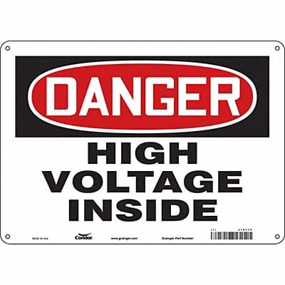 Safety Sign 10 inx14 in Aluminum