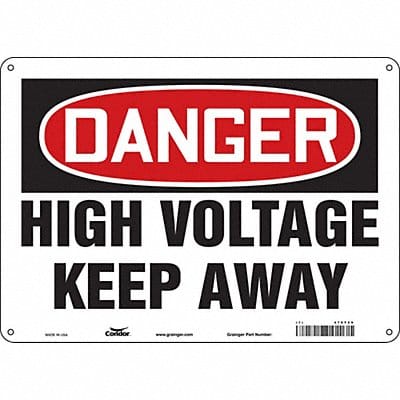 Safety Sign 10 inx14 in Aluminum