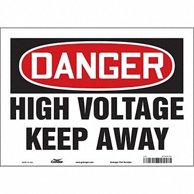 Safety Sign 10 inx14 in Vinyl