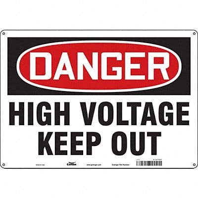 Safety Sign 14 inx20 in Aluminum