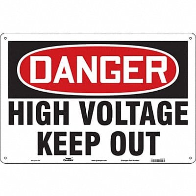 Safety Sign 24 in x 36 in Polyethylene