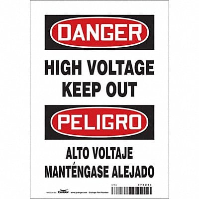 Safety Sign 10 inx7 in Vinyl