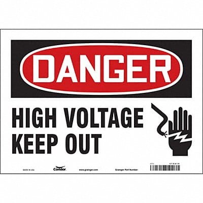 Safety Sign 10 inx14 in Vinyl