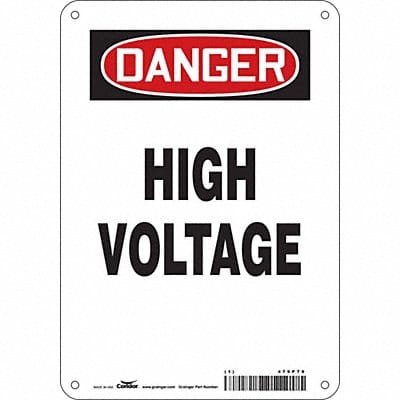 Safety Sign 10 inx7 in Aluminum