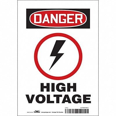 Safety Sign 10 inx7 in Vinyl