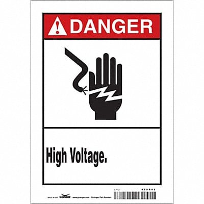 Safety Sign 10 inx7 in Vinyl