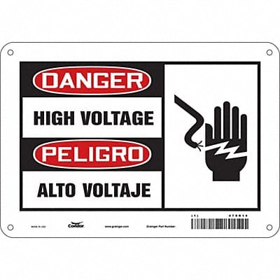 Safety Sign 7 inx10 in Polyethylene