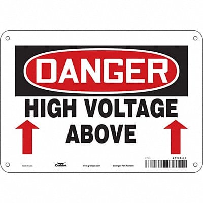 Safety Sign 7 in x 10 in Aluminum