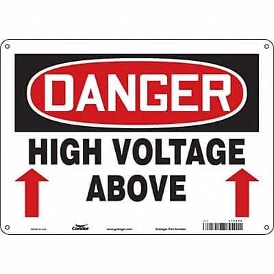 Safety Sign 10 inx14 in Polyethylene
