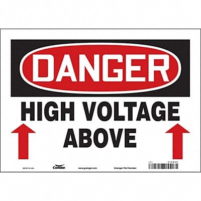 Safety Sign 10 in x 14 in Vinyl