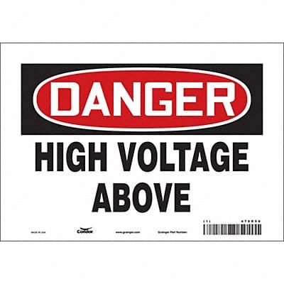 Safety Sign 7 inx10 in Vinyl