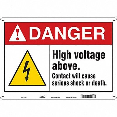 Safety Sign 14 inx20 in Polyethylene