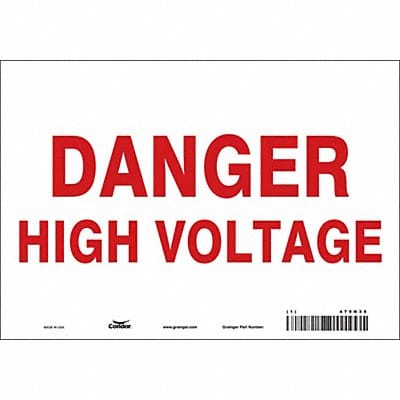 Safety Sign 7 inx10 in Vinyl