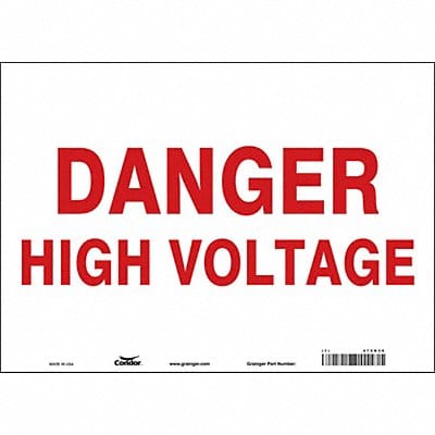 Safety Sign 10 inx14 in Vinyl