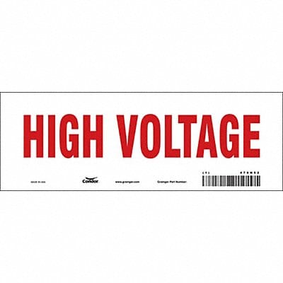 Safety Sign 3.5in x 10in Vinyl