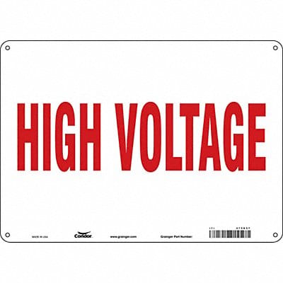 Safety Sign 10 in x 14 in Polyethylene