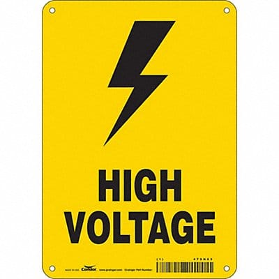 Safety Sign 10 in x 7 in Polyethylene