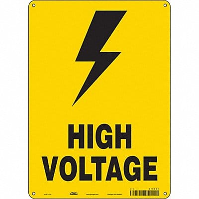 Safety Sign 14 in x 10 in Polyethylene