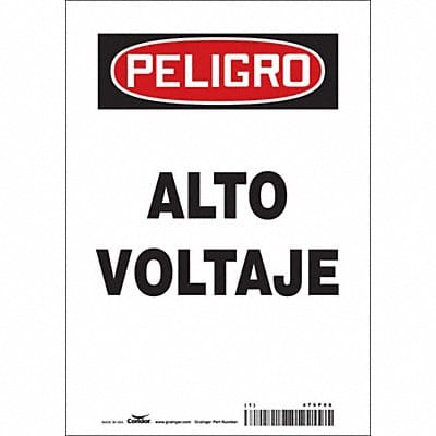 Safety Sign 10 in x 7 in Vinyl