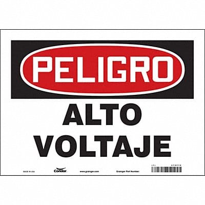 Safety Sign 10 in x 14 in Vinyl