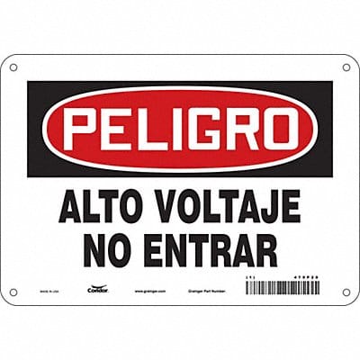 Safety Sign 7 inx10 in Polyethylene