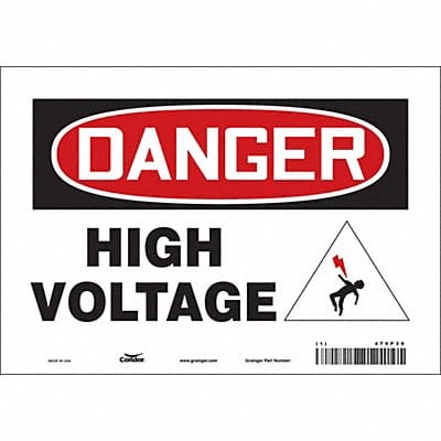 Safety Sign 7 inx10 in Vinyl