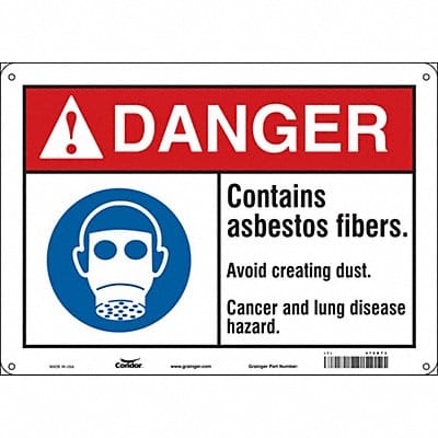Safety Sign 10 in x 14 in Vinyl