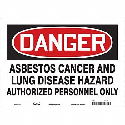 Safety Sign 10 inx14 in Vinyl